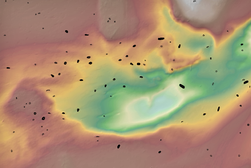 Automatic shipwreck detection in bathymetry data